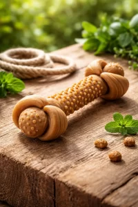 Duurzaam en veilig hondenspeelgoed van natuurlijk rubber voor dagelijks kauwplezier.
