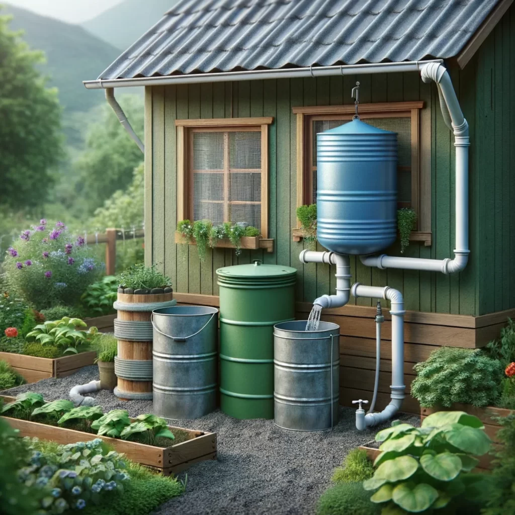 Slim systeem om regenwater op te vangen en te gebruiken in de tuin.